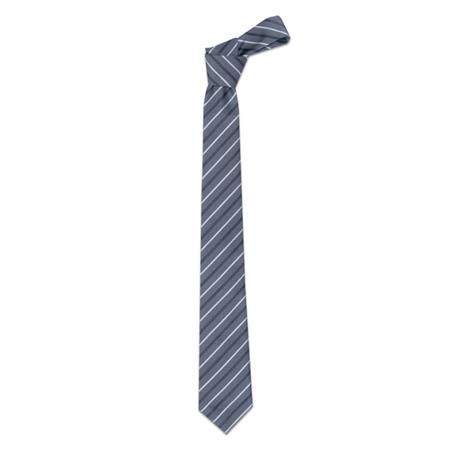 CRAVATTA UOMO FANTASIA RIGATO GRIGIO