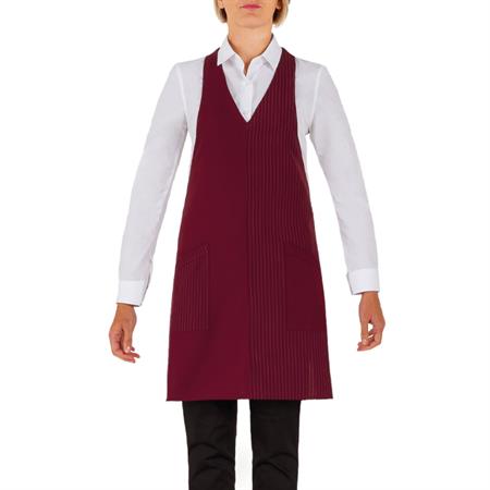 GREMBIULE CAMERIERA SENN GESSATO BORDEAU
