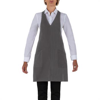 GREMBIULE CAMERIERA SENN GESSATO GRIGIO