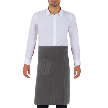 GREMBIULE CAMERIERE RODA GESSATO GRIGIO