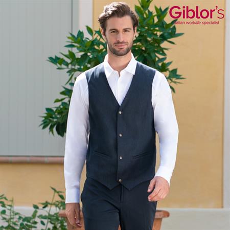 GILET CAMERIERE MIGUEL JEANS BLU