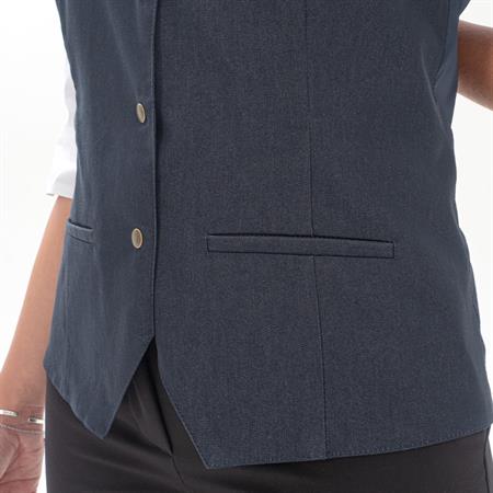 GILET CORA JEANS BLU