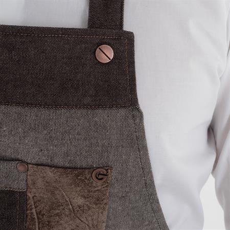 GREMBIULE BROOKLYN JEANS MARRONE C