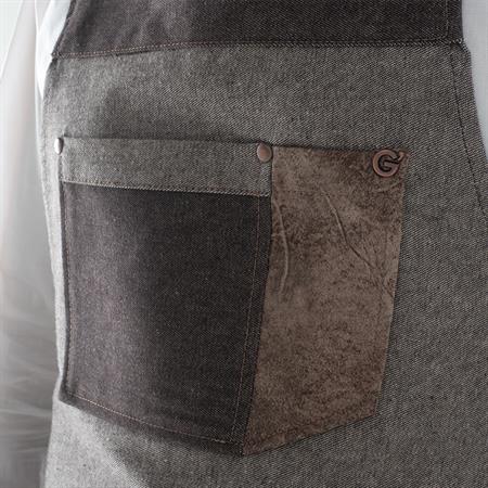 GREMBIULE BROOKLYN JEANS MARRONE C