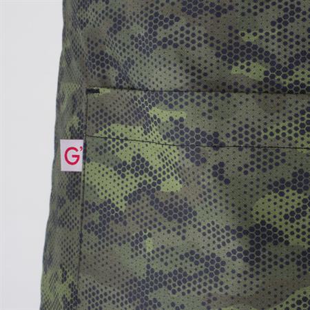 GREMBIULE PARIGI C/PETTO CAMOUFLAGE PIXE