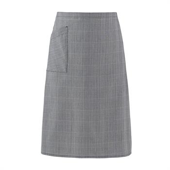 GREMBIULE CAMERIERE/A TE SCOZZESE GRIGIO