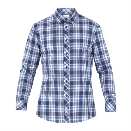 CAMICIA CAMERIERE BORIS SCOZZESE BLU