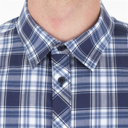CAMICIA CAMERIERE BORIS SCOZZESE BLU