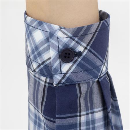 CAMICIA CAMERIERA LILLY SCOZZESE BLU