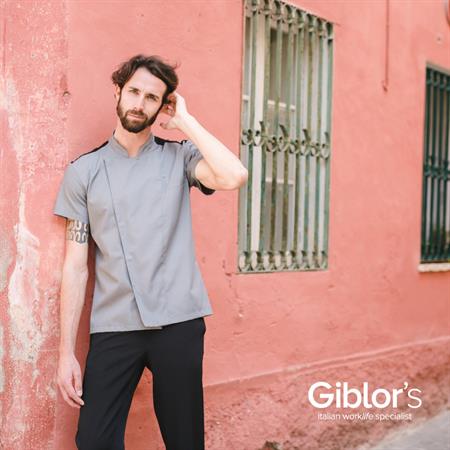 GIACCA CUOCO THIAGO GRIGIO CHIARO