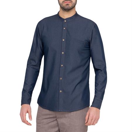 CAMICIA ROGER JEANS BLU