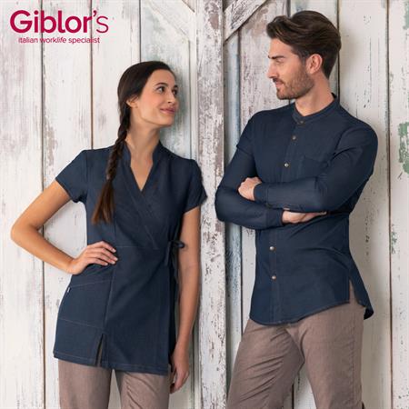 CAMICIA ROGER JEANS BLU