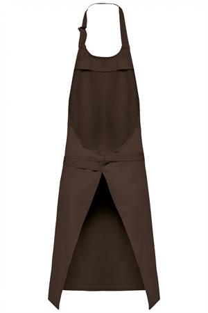 GREMBIULE COTONE C/PETTORINA CIOCCOLATO