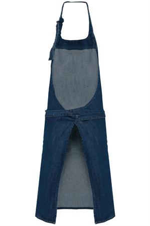 GREMBIULE COTONE C/PETTORINA DENIM