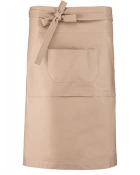 GREMBIULE COTONE S/PETTORINA BEIGE