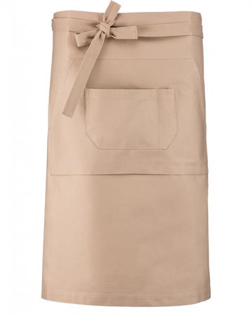GREMBIULE COTONE S/PETTORINA BEIGE
