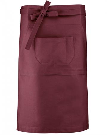 GREMBIULE COTONE S/PETTORINA BORDEAUX