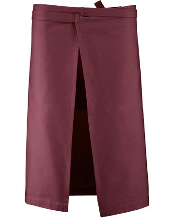 GREMBIULE COTONE S/PETTORINA BORDEAUX