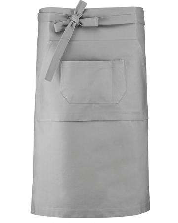 GREMBIULE COTONE S/PETTORINA GRIGIO PERLA