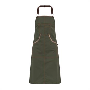 GREMBIULE NAXOS C/PETTORINA VERDE MILITARE