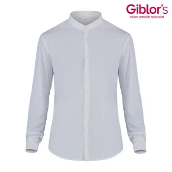 CAMICIA COREANA NOVAK ELASTAN BIANCO