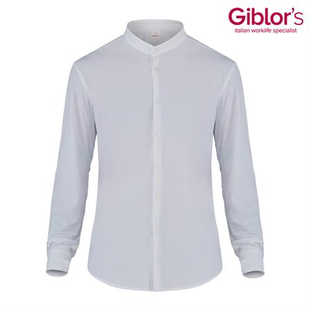 CAMICIA COREANA NOVAK ELASTAN BIANCO