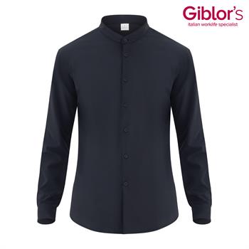 CAMICIA COREANA NOVAK ELASTAN NERO