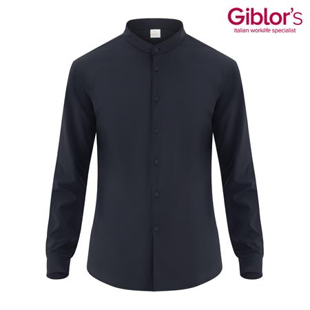 CAMICIA COREANA NOVAK ELASTAN NERO