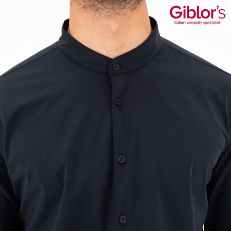 CAMICIA COREANA NOVAK ELASTAN NERO