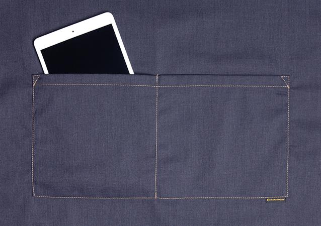 GREMBIULE PETTORINA STILE JEANS NERO VINTAGE KARLOWSKY