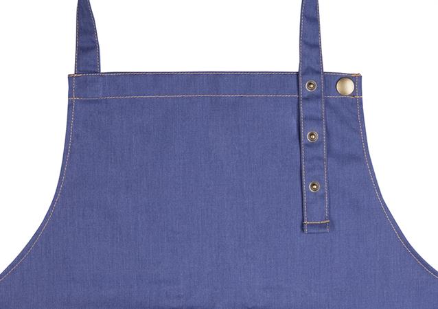 GREMBIULE PETTORINA STILE JEANS BLU VINTAGE KARLOWSKY