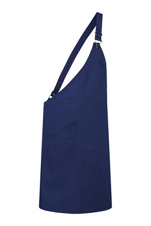 GREMBIULE PETTORINA ASSIMETRICA BLU NAVY KARLOWSKY