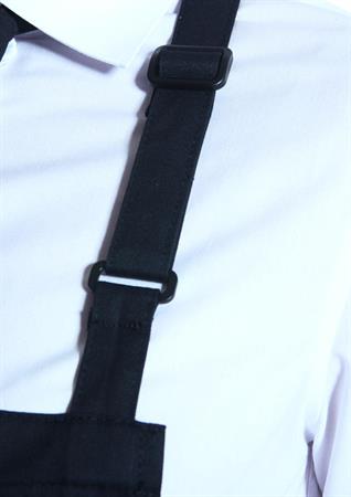 GREMBIULE PETTORINA IDROREPELLENTE BASIC FIBBIA NERO KARLOWSKY
