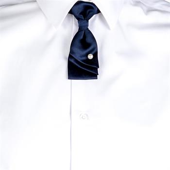 CRAVATTA FARFALLINO RASO BLU NAVY GARY'S