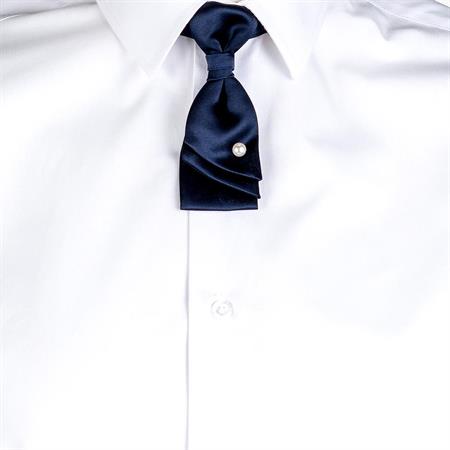 CRAVATTA FARFALLINO RASO BLU NAVY GARY'S