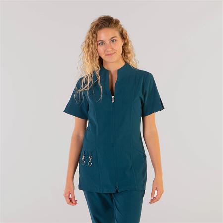 CASACCA DONNA CERNIERA YANIRA VERDE PETROLIO GARY'S