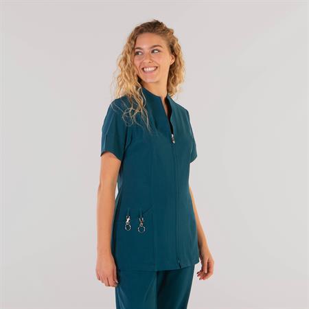 CASACCA DONNA CERNIERA YANIRA VERDE PETROLIO GARY'S