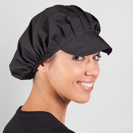 CAPPELLINO DONNA POPELINEE NERO GARY'S