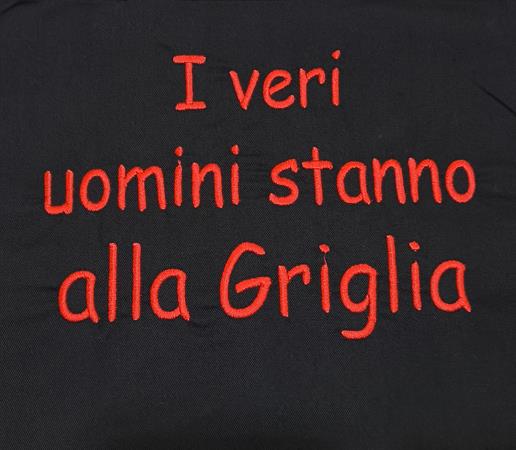 GREMBIULE I VERI UOMINI STANNO ALLA GRIGLIA