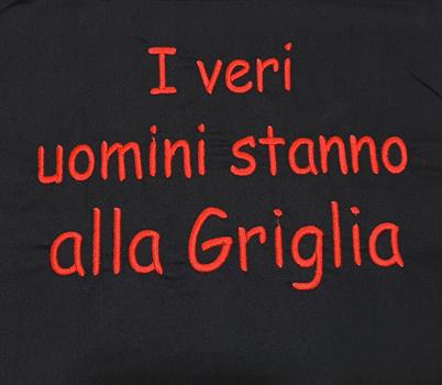 GREMBIULE I VERI UOMINI STANNO ALLA GRIGLIA